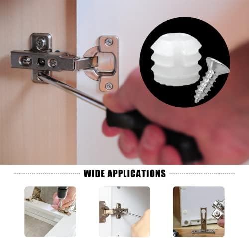 MingQiEven - 200 pack of affordable plastic hinge dowels