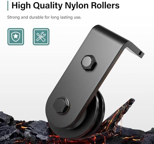 WINSOON Bifold Door Hardware Kit - Heavy Duty Bi-Fold Barn Door Kit for Closet 36 Track 16 Door Panels 30 Opening