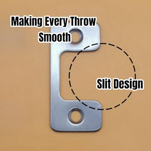 Adjustable Door Strike Plate for Home Rental Security 4PCS Set with Screws