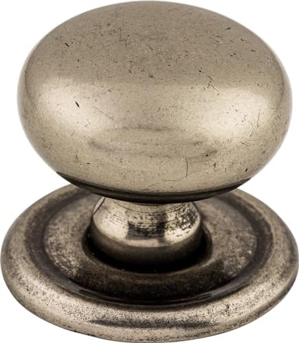 Top Knobs M1316 Victoria Knob wBack Plate - Polished Nickel