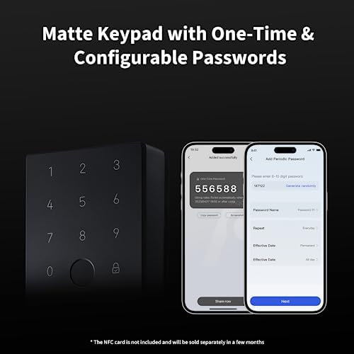 Aqara Smart Lock U100 Secure Easy Door Entry with Apple Home Fingerprint Mechanical Key Options