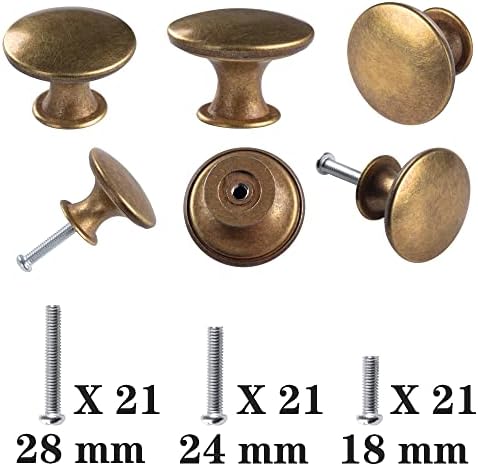 20-Piece Brass Knobs Set for Kitchen Home Use