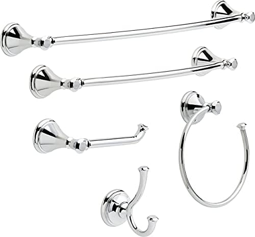 Delta Faucet 79750 Cassidy Toilet Paper Holder Chrome Files Easy Mount
