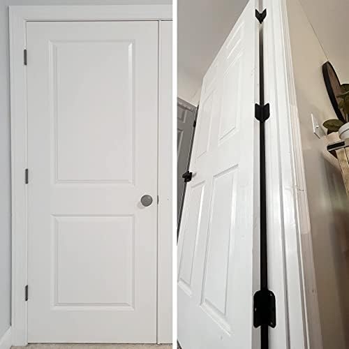 30-Piece Black Door Hinges with 58 Radius