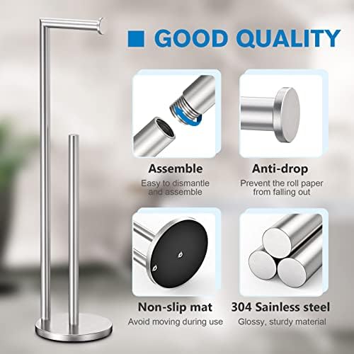 Bathth Toilet Paper Holder Stand