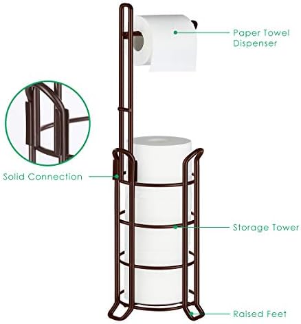 TomCare 4 Roll Toilet Paper Holder Bronze