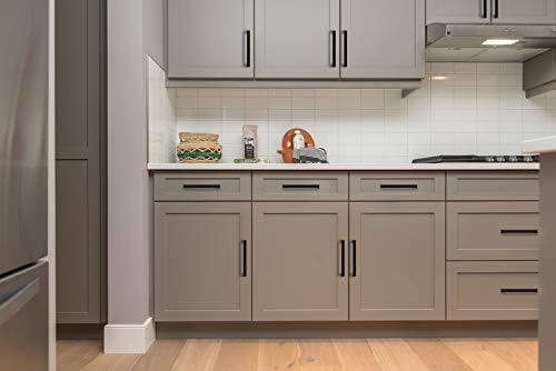 10-Piece Set of 5-Inch Square Matte Black Cabinet Handles by Ravinte