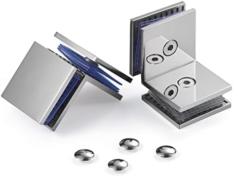 Ranbo Square 304 Stainless Steel Glass Clamp 8mm Thickness