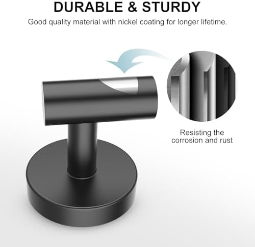 SetSail Towel Hooks - Wall-Mounted 4-Pack Matte Black