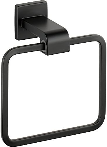 Delta Faucet Towel Ring Matte Black Durable Dimensions