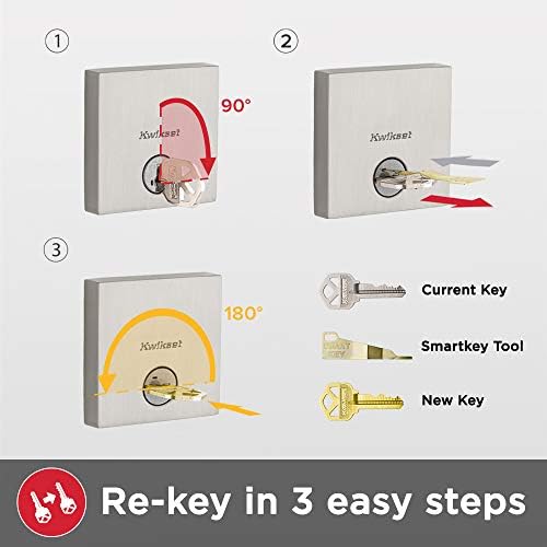 Secure Front Door Lock with SmartKey Easy Install