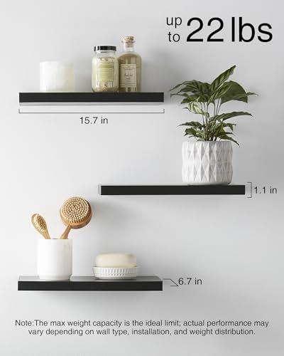 Rustic Floating Shelves for Home Decor and Storage