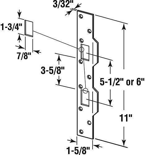 Secure Door Strike - Max Security_combo for 1-58in x11in Doors