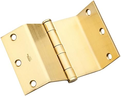 engineered for durability and style - National Hardware N236-020 DPBF248 Swing Clear Hinge in Satin Brass