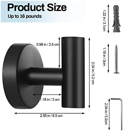 Kruodop Towel Holder 2-Piece Wall Mount for Bathroom