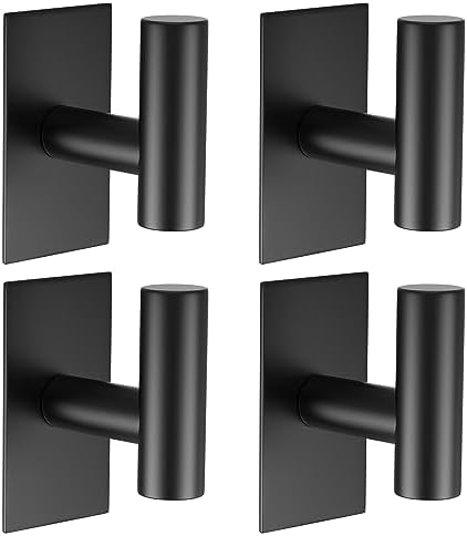 VAEHOLD Heavy Duty Wall Towel Holders Adhesive 4-Piece Set for Bathroom or Kitchen