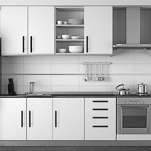 30-Piece 5-Inch Matte Black Cabinet Pulls with 3-Inch Holes