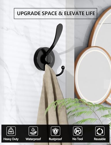 Stylish 2-Piece Suction Cup Hooks