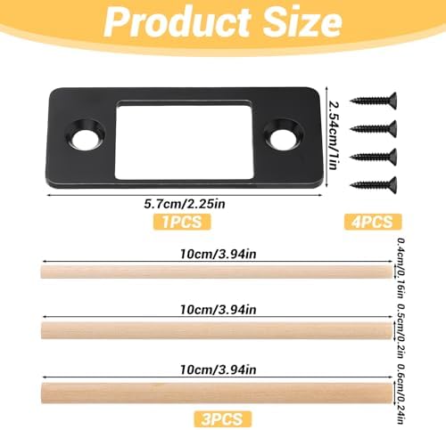 Deadbolt Restorer Strike Plate Black