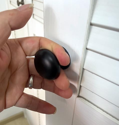 4-Pack Matte Black Large Bifold Knobs