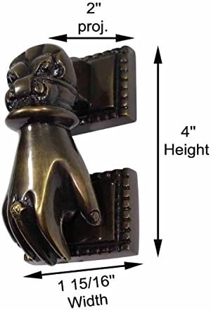 Sturdy Front Door Knockers with antique brass finish elegant and durable for home entrances