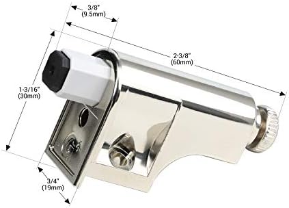 25 Pack Rok Soft Close Damper for Cabinets Polished Nickel Finish