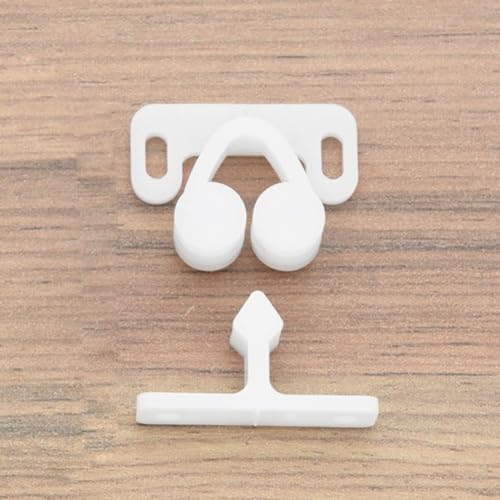 White 3-Piece Marine Boat Door Catch Latches Set for Cabinet Door Protection