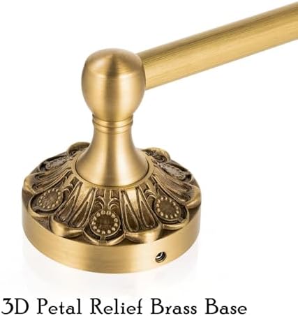 Luxury Antiqued Brass Petal-Relief Toilet Paper Holder