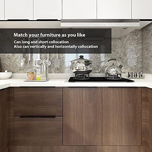 High-Quality 10-Pack Black Cabinet Pulls for Kitchen Bathroom Fixtures