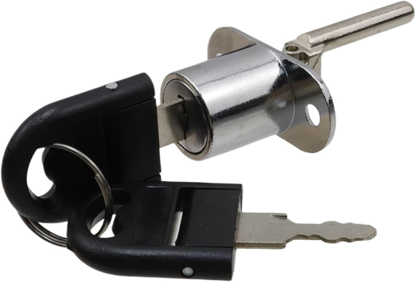 Bisbai 2-Piece Drawer Locks with Zinc Alloy Keys - Durable and Secure Desk Wardrobe Cabinets