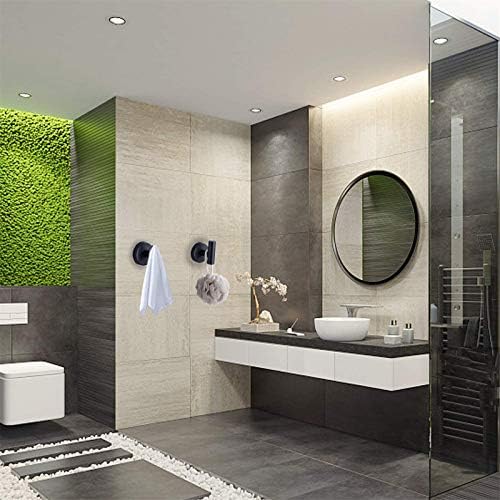 Matte Black towel hook heavy duty bathroom organizer