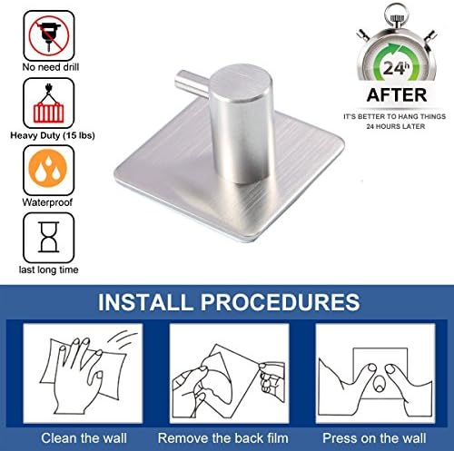 Adhesive Hooks 4-Pack