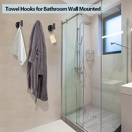 Kruodop 2-Pack Gold Matte Wall Towel Holder Rust-Resistant