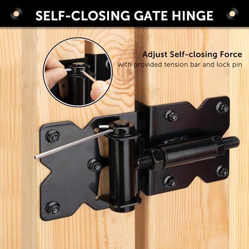 Adjustable Self-Closing Gate Hinges
