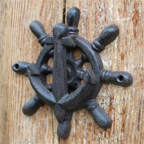 100 Vintage Metal Boat Steering Wheel Door Knocker with Handle for Country Homes