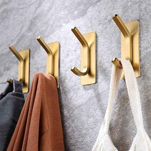 Taozun Gold Towel Hooks 4-Pack