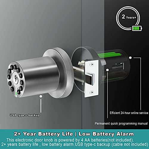 BOTHSTAR Smart Door Knob with Keyless Entry