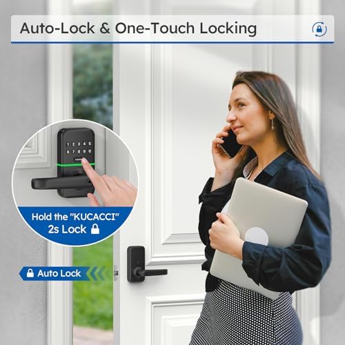 Smart Door Handle Lock with Keypad Kucacci Keyless Entry Door Lock