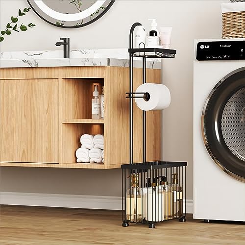 Moveable Freestanding Toilet Paper Holder