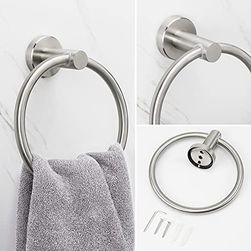 NearMoon Bath Towel Ring Rust-Resistant Premium Stainless Steel Bathroom Towel Holder