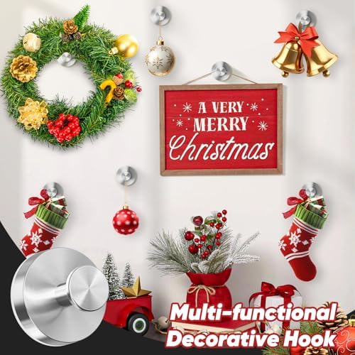 Premium Suction Cup shower hook for bathroom storage - Durable stainless steel anti-slip design