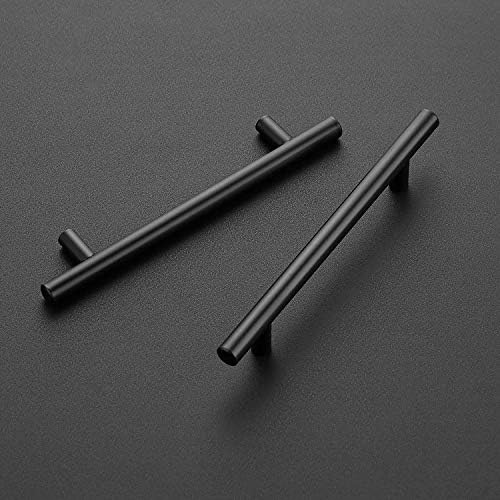 30-Piece 738 Stainless Steel Cabinet Pulls Matte Black