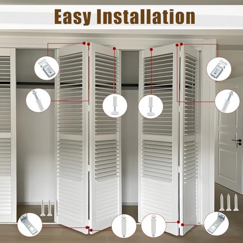 Premium Bifold Door Repair Kit for Homeowners Easy to Install and Durable for Up to 50 lbs