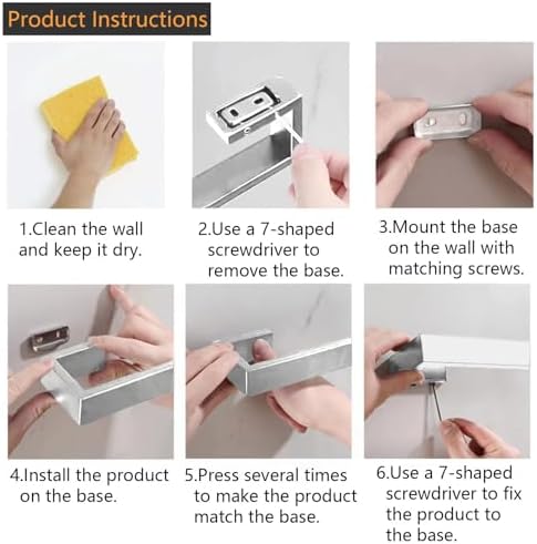 Modern stainless steel towel holder