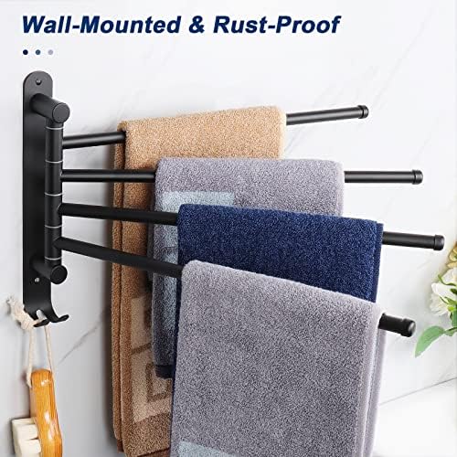 NearMoon 4-Arm Swivel Towel Rack