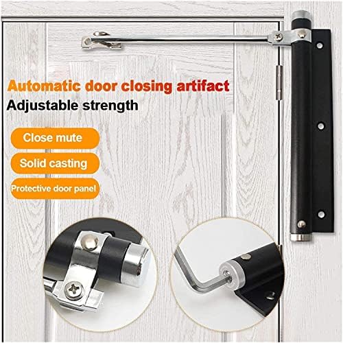 Sturdy Durable Spring Door Closer Pink Aluminum Alloy Automatic Home Elevator Door Closer Easy Install Low Noise