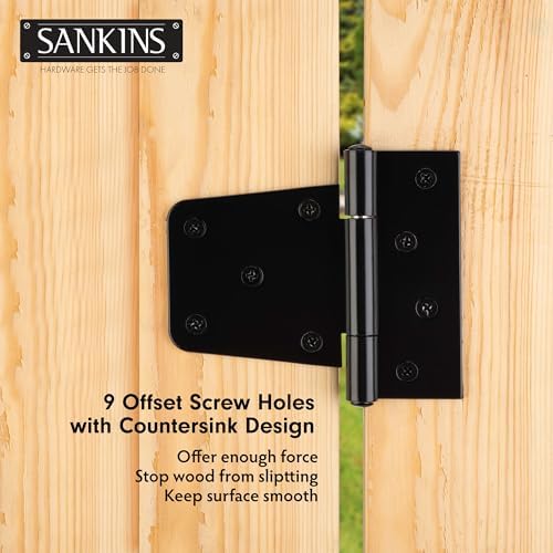 Rust-Resistant Heavy Duty Gate Hinges by SANKINS