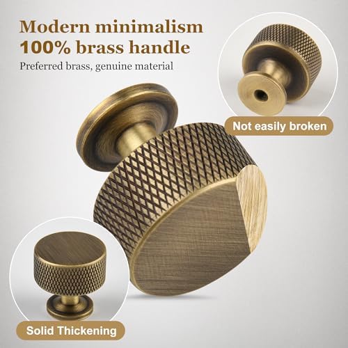 Antique Brass Kitchen Cabinet Knobs