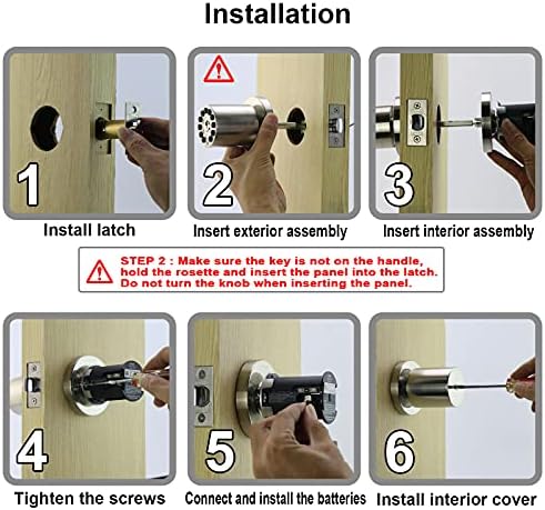 BOTHSTAR Smart Door Knob with Keyless Entry