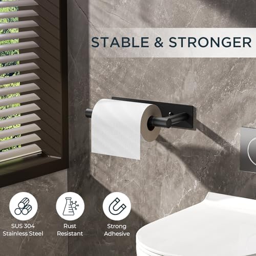 FORIOUS Black Toilet Paper Holder